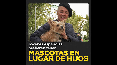 Los españoles jóvenes prefieren tener mascotas en vez de niños