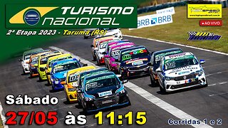 TURISMO NACIONAL | Corridas 1 e 2 | 2ª Etapa 2023 - Tarumã (RS) | Ao Vivo