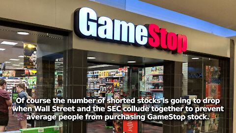 Because Robinhood and Other Brokers Halted GameStop Purchases the Number of Shorted Shares Dropped