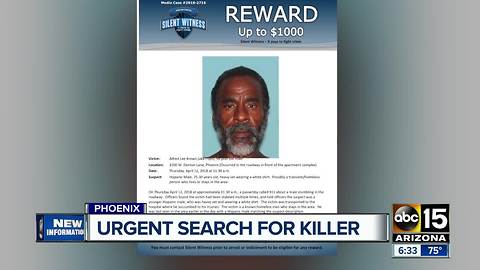 Silent Witness looking for suspect that stabbed and killed Phoenix homeless man