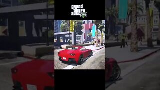 Red car driving in gta 5 | GTA V short | gta5 video #shorts #gta5 #lazoogames