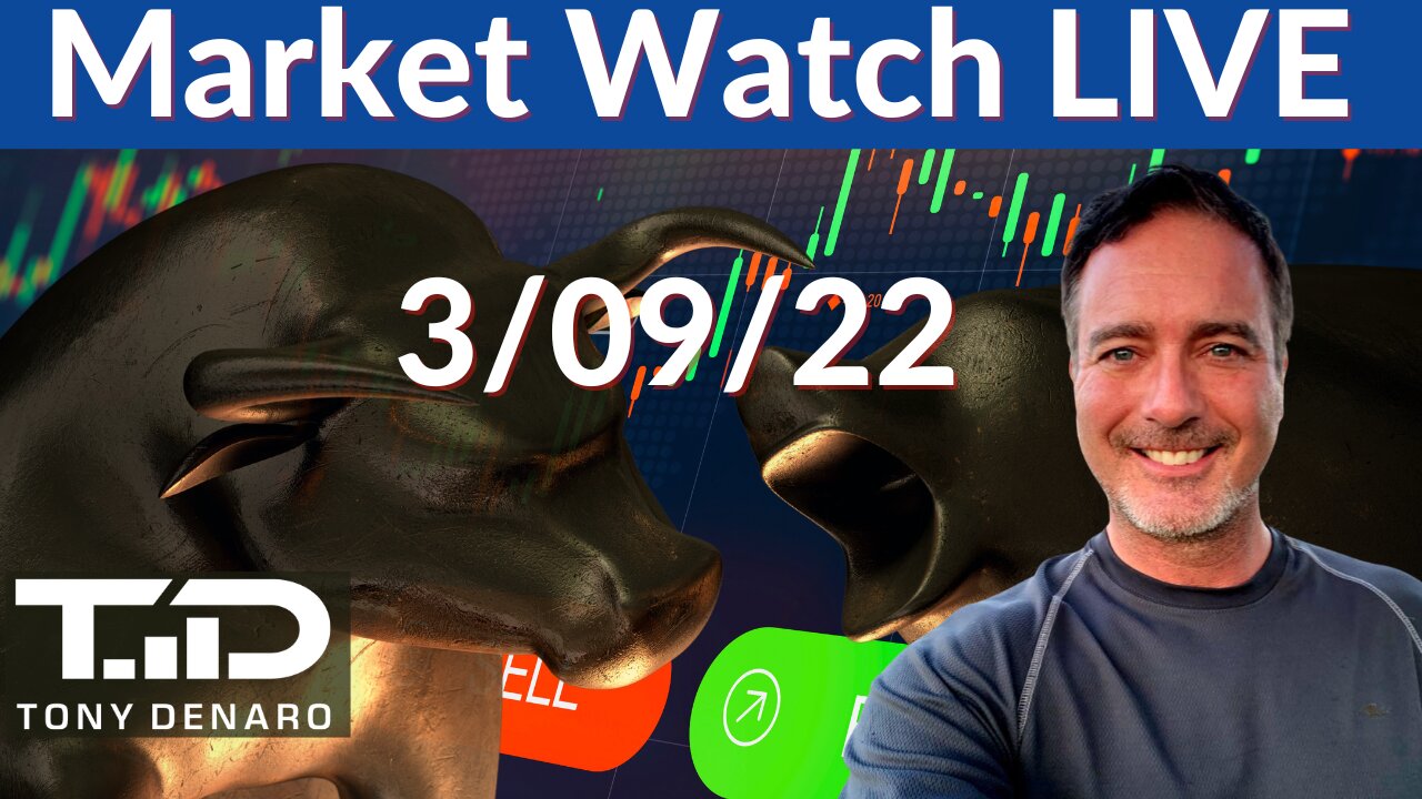 Market Watch Live Stream 3-9-22 | Tony Denaro