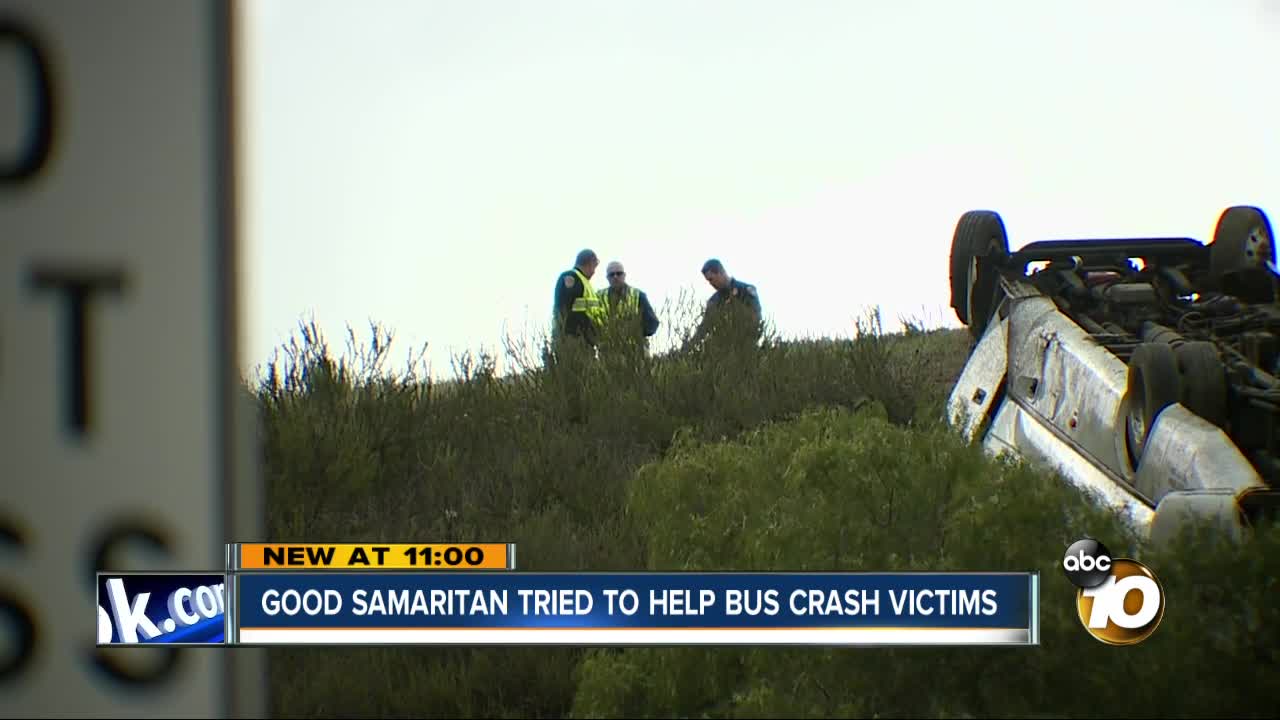 Good Samaritan tried to help Pala Mesa bus crash victims