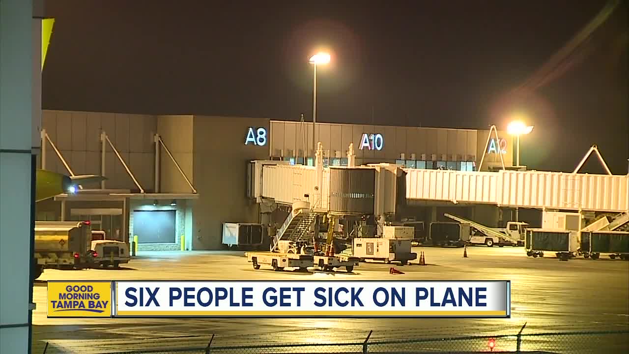 6 become ill on Frontier flight to Tampa