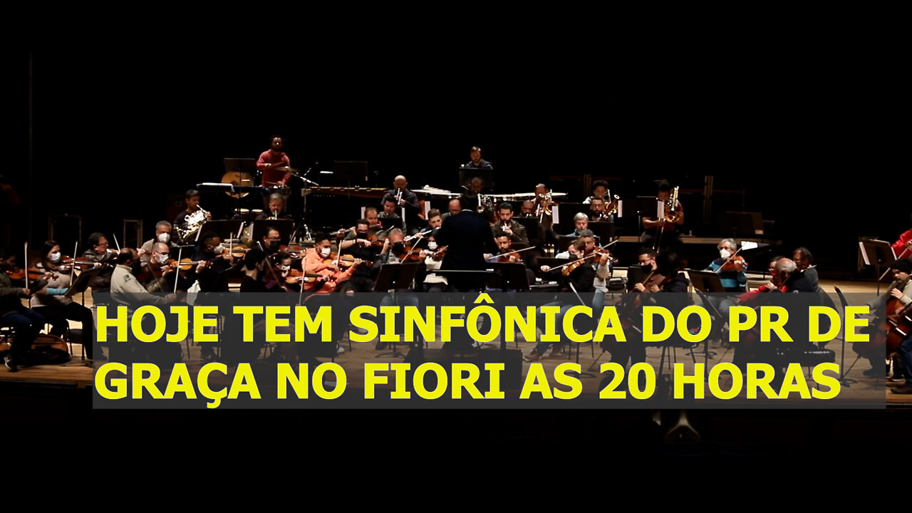 ORQUESTRA SINFÔNICA DO PARANÁ HOJE EM GUARAPUAVA NO FIORI –