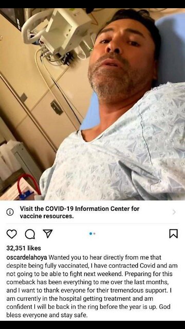 BOXER OSCAR DE LA HOYA MADE IT THROUGH 18 MONTHS OF THE "PANDEMIC