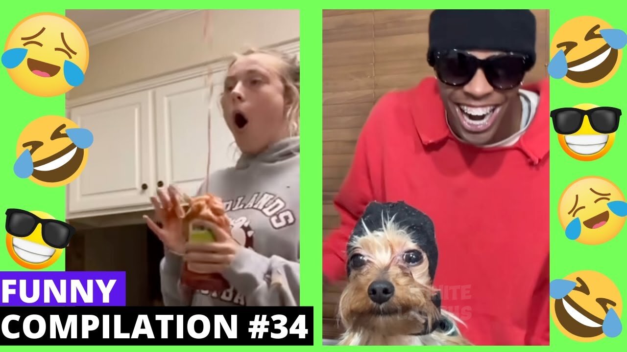 FUNNY PEOPLE😂 COMPILATION FAILS, PRANKS, ANIMALS & MEMES