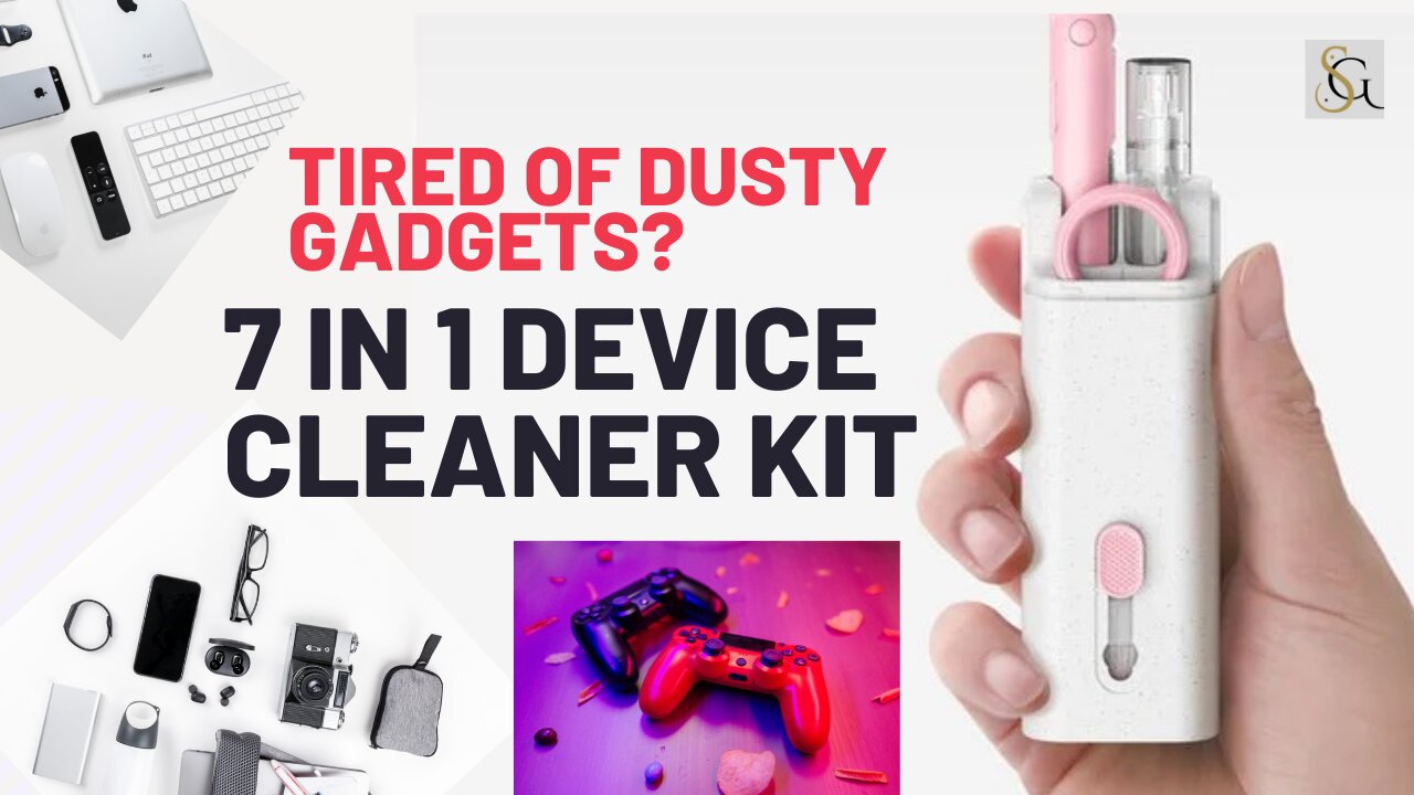 Tired of Dusty Gadgets? The 7 in 1 Device Cleaner Kit Makes Cleaning Easy in Minutes!