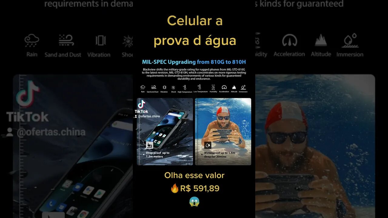 e a prova d água 🔥😱