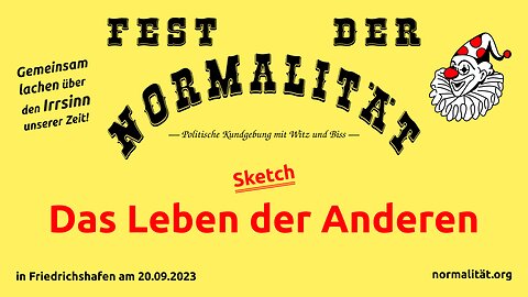 Sketch: Das Leben der Anderen - aufgeführt in Friedrichshafen am 20.09.2023