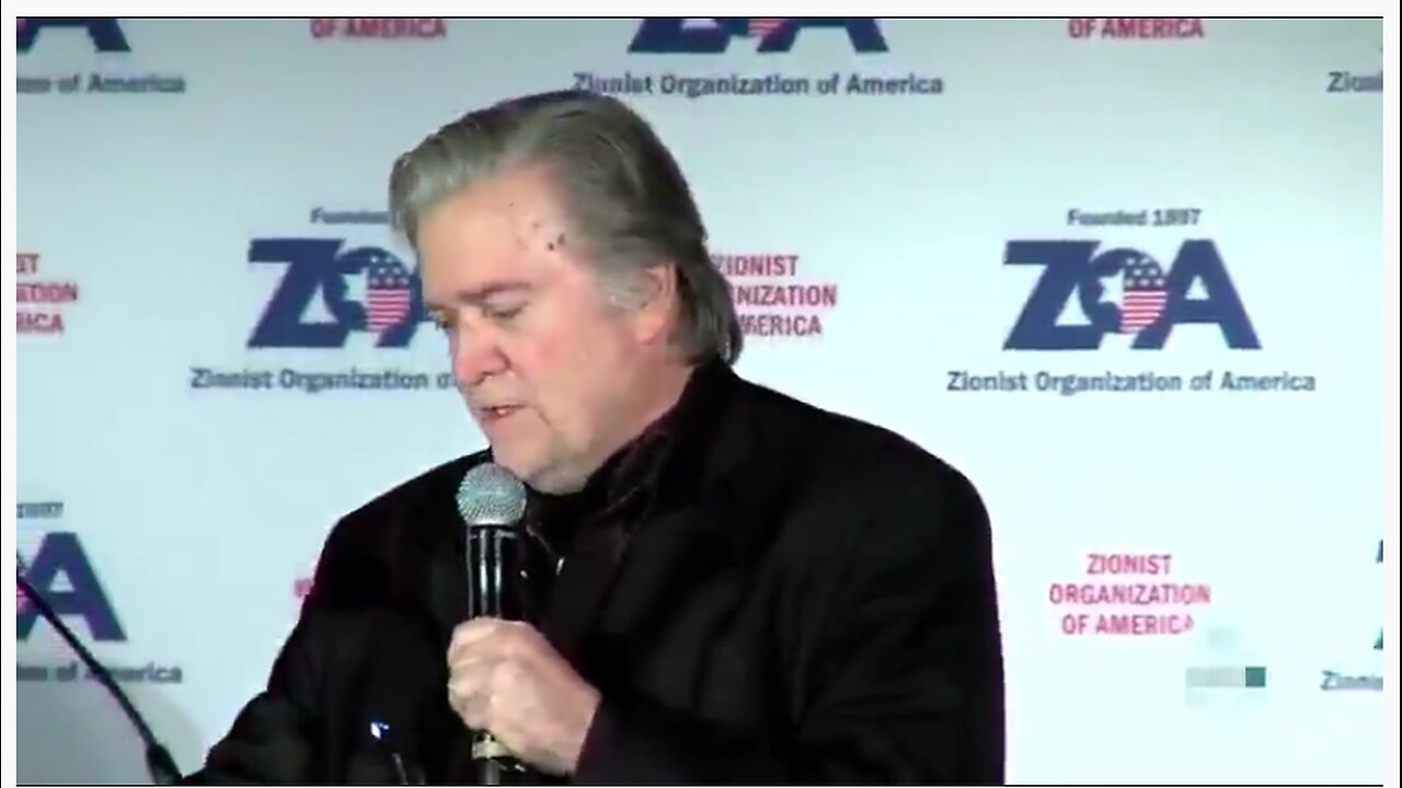 I am proud to be a Christian Zionist Steve Bannon