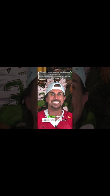 Byron Leftwich Marshall vs. Eastern Carolina #shorts #football