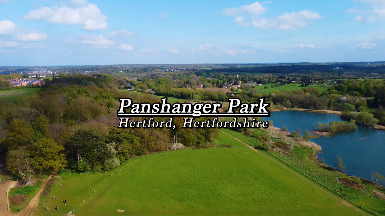 Panshanger Park, Hertford, Hertfordshire - 4K Drone Footage - 2024