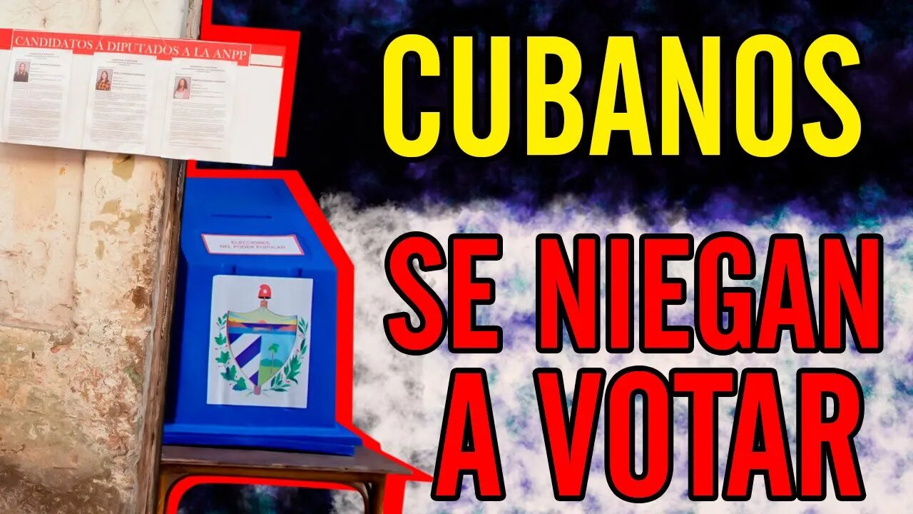 😮Cubanos se niegan a votar😮