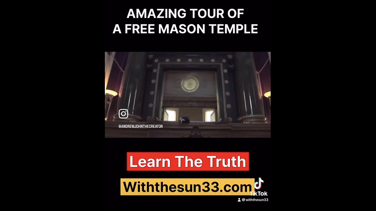 AMAZING TOUR OF A FREE MASON TEMPLE