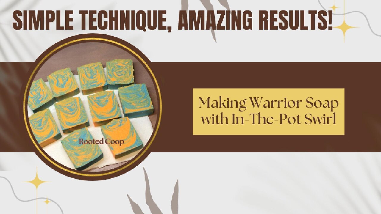 Creating Stunning In-The-Pot Swirls | Warrior Soap with Goat Milk & Kaolin Clay