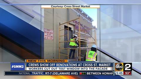 Cross St. Market facade renovations