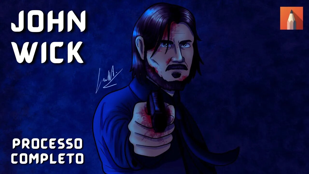 Como DESENHAR o JOHN WICK | PROCESSO COMPLETO