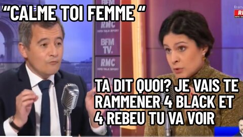 embrouille sur BFM entre Darmanin Et Apolline de Malherbe