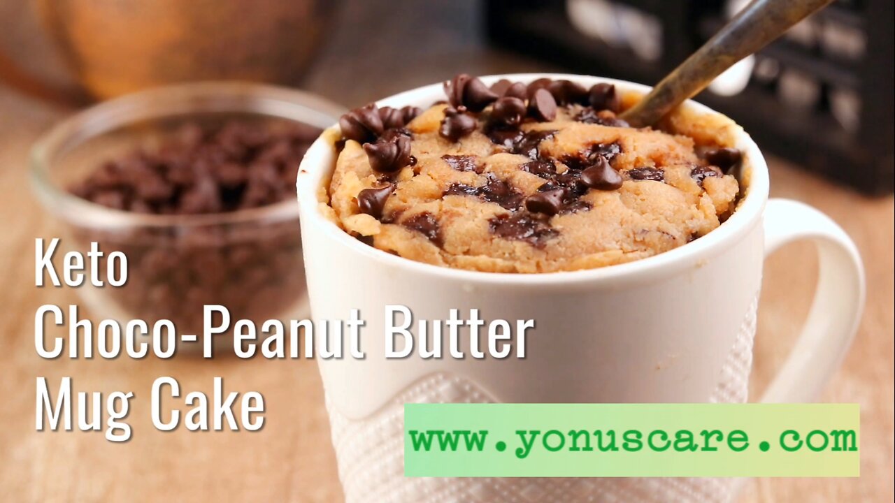 Keto Choco-Peanut Butter Mug Cake