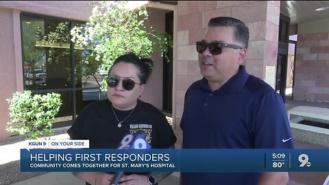 Community comes together to help first responders