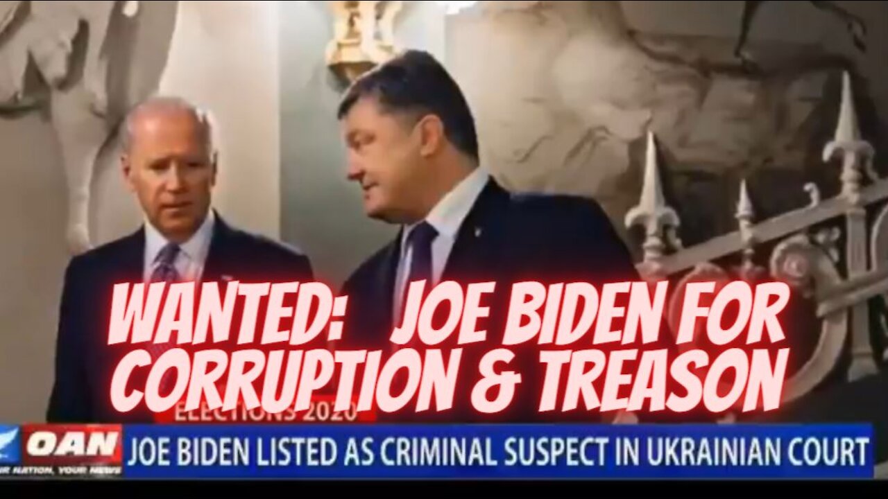 Joe Biden Wanted In Ukraine For Felony Criminal Charges!