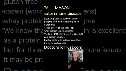 PAUL MASON. Root cause of various autoimmunediseases is extremely similar...