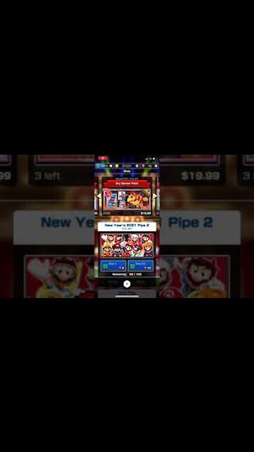 Mario Kart Tour- Another New Year’s 2021 Pipe 2 Opening (45 Rubies - Fire 10)