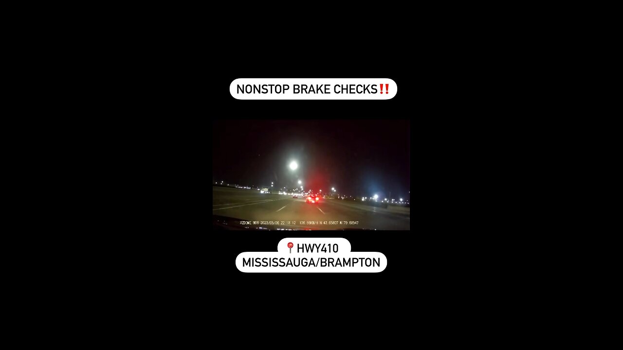 Brake Check On Highway