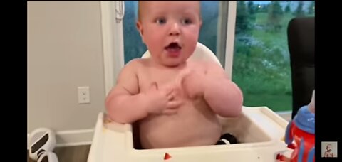 Cuttest chubby baby video