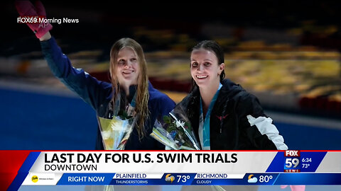 June 23, 2024 - Preview of the Final Day of the US Olympic Swim Trials in Indy