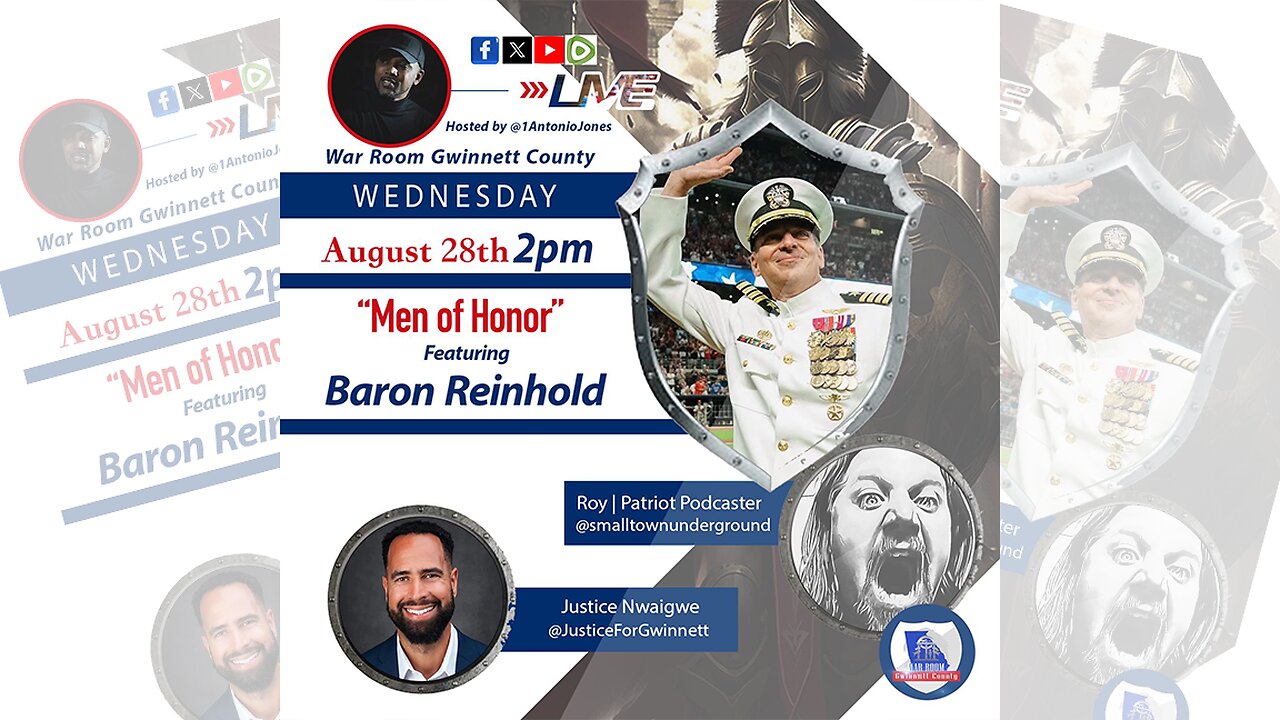 Men of Honor Broadcast | Baron Reinhold + Roy Hambrick + Justice Nwaigwe