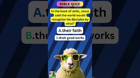 Fellowsheep! Its BIBLE Quizz Day! 🤔🥳 Quizz #7 #bible #bibleverse #trending #trendingshorts #viral