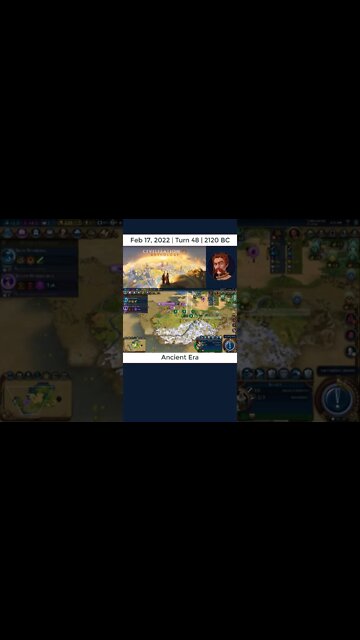 #oneturnadaychallenge #civ6 – Turn 48 - March to the Persian Capital #shorts
