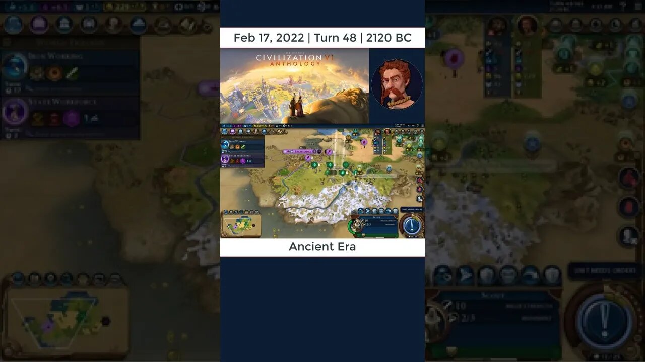 #oneturnadaychallenge #civ6 – Turn 48 - March to the Persian Capital #shorts