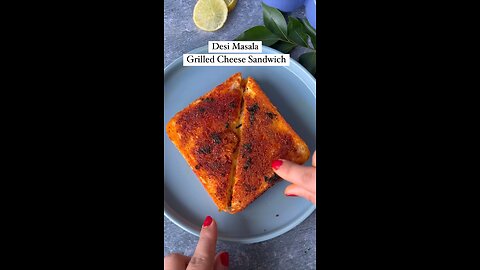 Indian grilled cheese sandwich