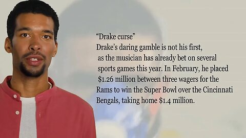 Drake lost a bet? for $1,000,000 YIKES