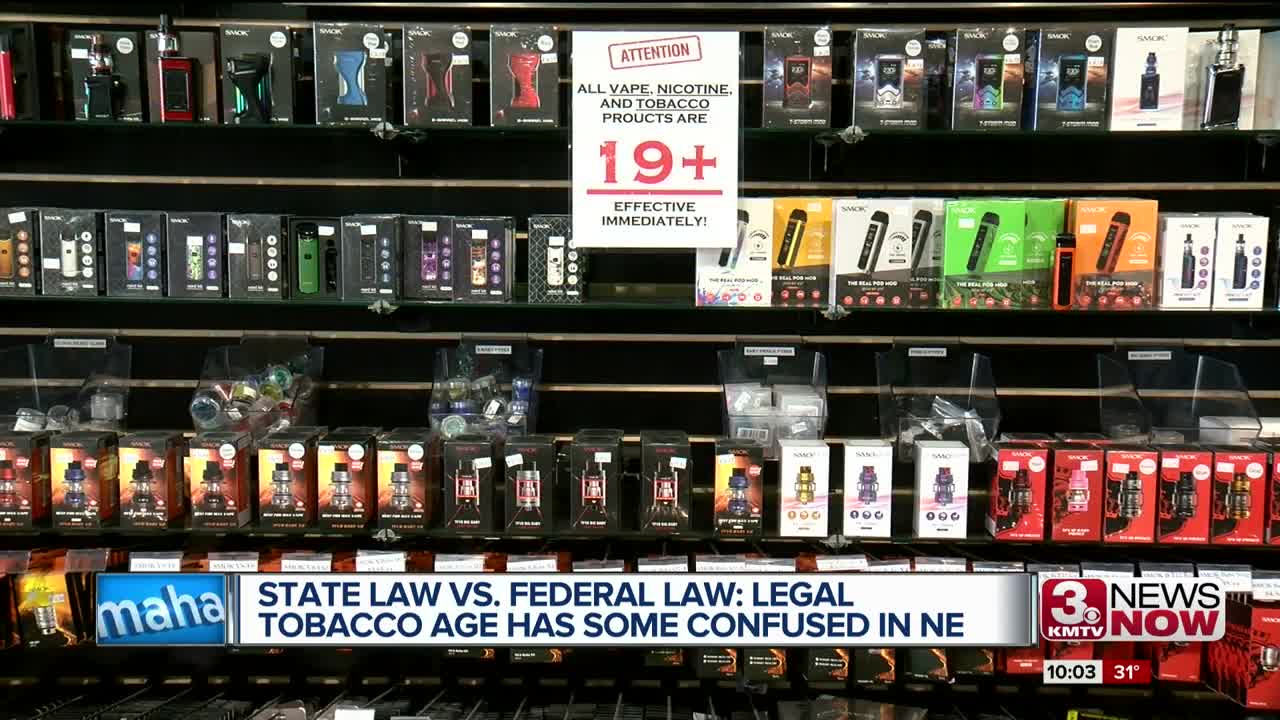 State law vs. federal law: Legal tobacco age has some confused in Nebraska