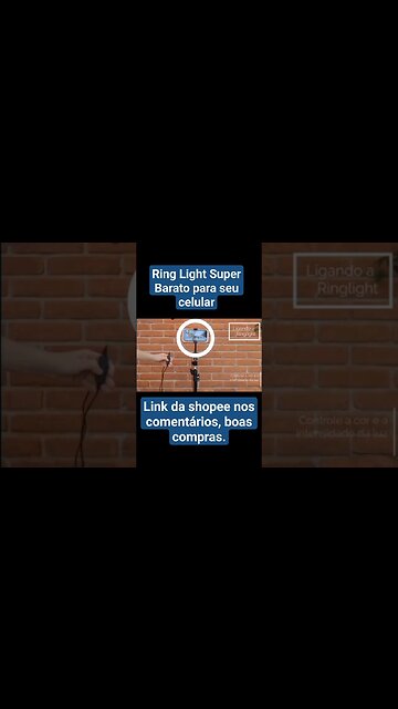 #shots Ring Light Super barato na shopee #ringlight #shopee #shopping #smartphone