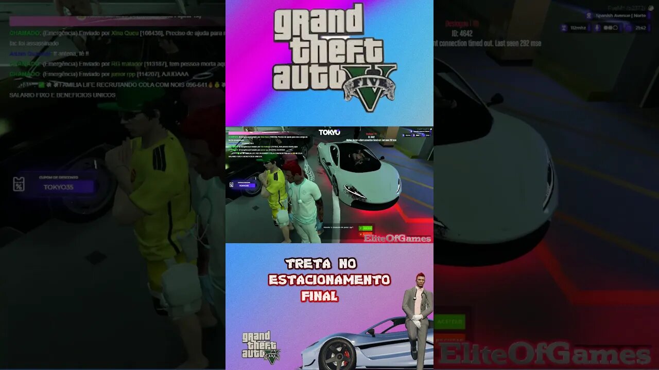 GTA RP TRETA NO ESTACIONAMENTO final #shorts