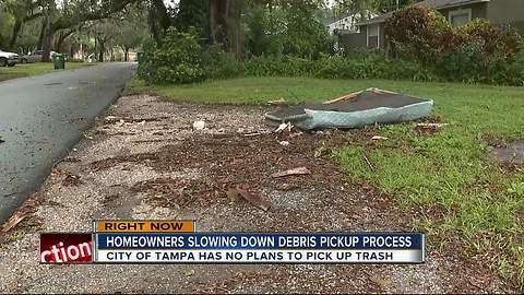 Curbside junk slowing down Tampa Irma debris pickup