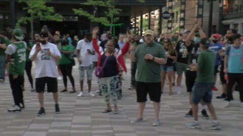 Bucks fans descend on Deer District for Game 2 against Heat