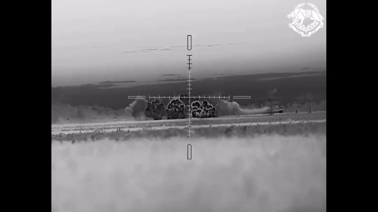 Russian K-53949 Typhoon-K MRAP drives over a Ukrainian RCIED unbothered