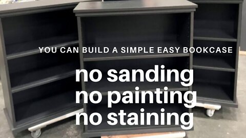 THIS VIDEO ELIMINATES THE HARD WORK OF FINISHING A BOOKCASE.