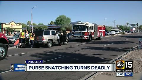 Purse snatching turns deadly after suspects cause a crash