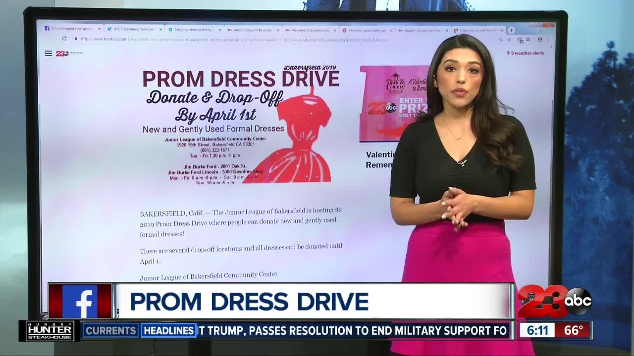 Junior League of Bakersfield Prom dress drive