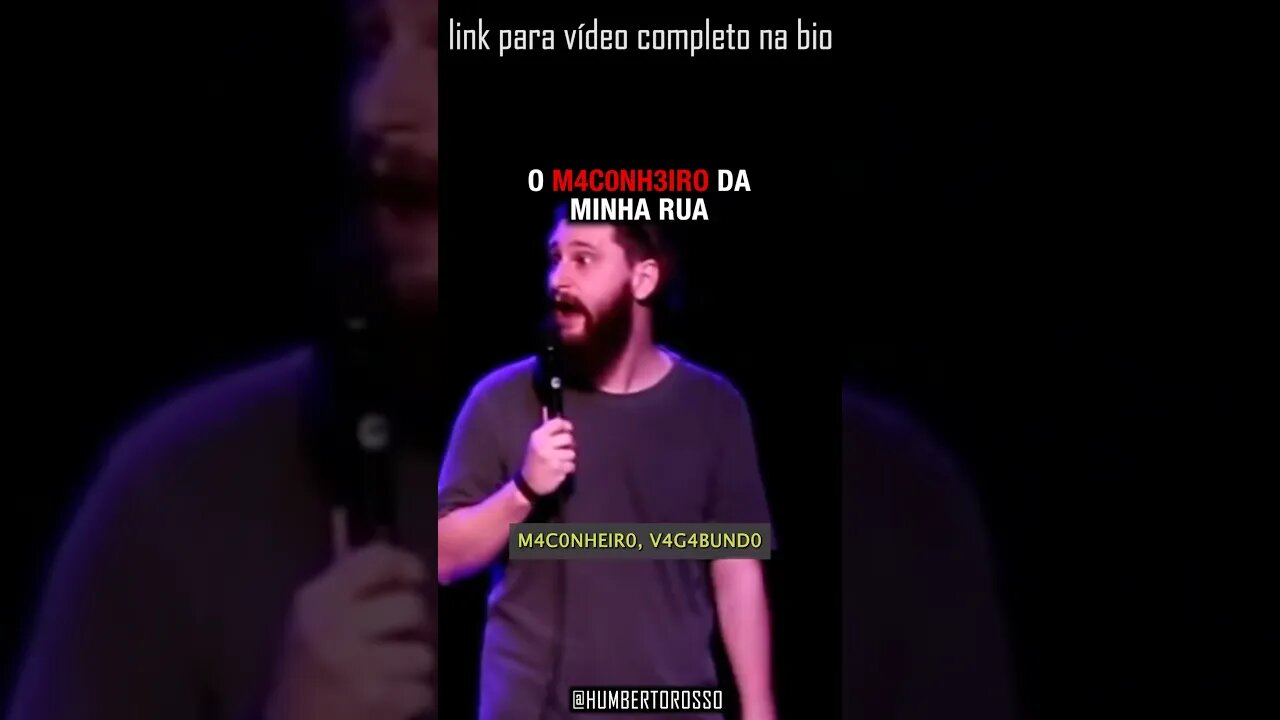 "ELE ERA O M4C0NH3IR0 DA MINHA RUA " com Humberto Rosso #shorts