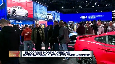 Nearly 200,000 attend Detroit Auto Show over the weekend