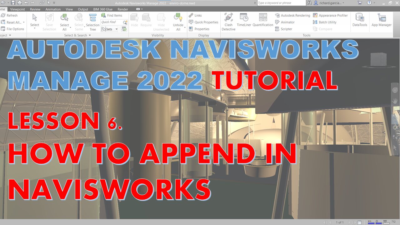 NAVISWORKS MANAGE 2022 LESSON 6: HOW TO APPEND MODEL IN NAVISWORKS