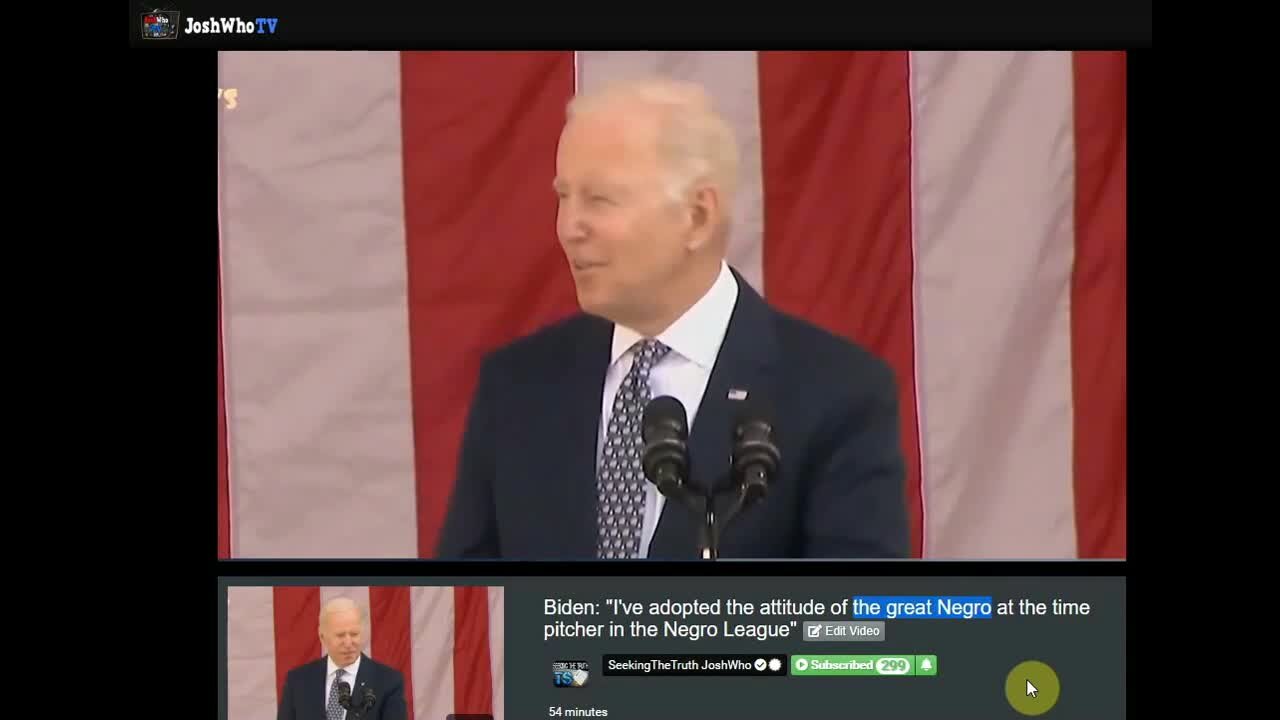 Biden says he adopted the attitude of "the great Negro" - WTF